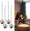 Solar Lanterns Outdoor Waterproof, 4 Pack Hanging Tea Lights with Candle Holder,