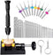 62 Pieces Pin Vises Hand Drill Bits Set, Micro Twist Manual Rotary Hobby Drill Tools for Jewelry Making, Craft, DIY
