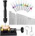 62 Pieces Pin Vises Hand Drill Bits Set, Micro Twist Manual Rotary Hobby Drill Tools for Jewelry Making, Craft, DIY