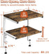 Clamp on Desk Organizer Shelf, Heavy-Duty 2-Tier Adjustable Storage for Desktop Accessories, Gaming Devices, White