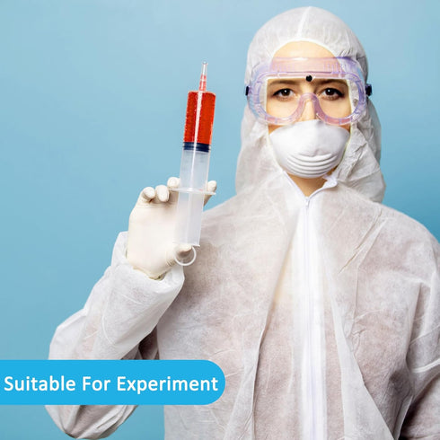 100ml Large Syringes, Individually Sterile Sealed Plastic Syringe for Liquid, Measurement, Pet Feeding, Ink