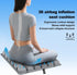 UsLikeDiy 3D Tailbone Grey Travel Seat Cushion Portable Inflatable Air Cell Seat Cushion for Long Flights, Car, Office