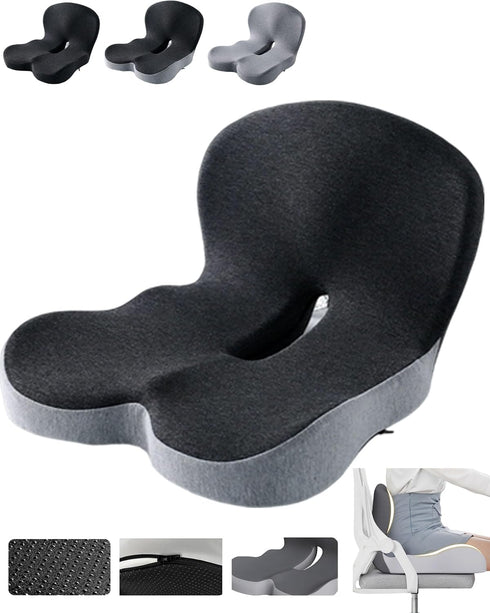 Celinva Orthopedic Cushion Orthopedic Cushion, Ergonomic Orthopedic Cushion for Tailbone Pain Relief, with Memory Foam,