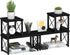 Honiter 2 Sets Desk Shelf, Desktop Organizer Shelf, Freestanding Small Bookshelf, 2 Tier Stackable Desktop Storage