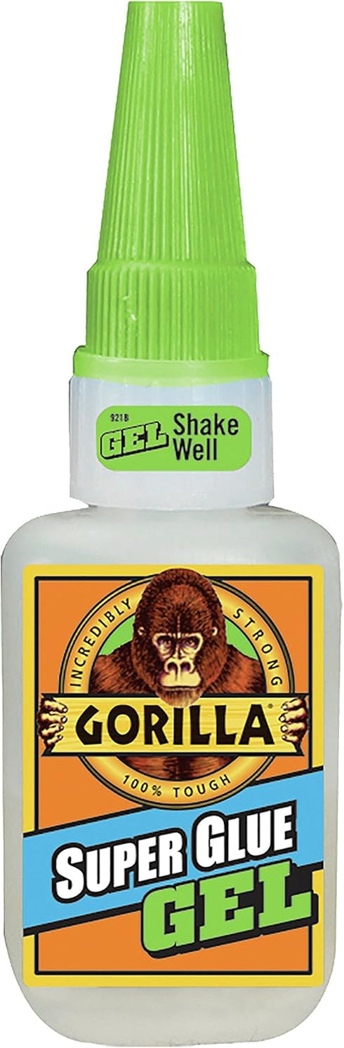 Gorilla Super Glue Gel, 15 Gram, Clear (Pack of 6)