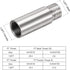 uxcell Shower Head Extension Arm, Stainless Steel 1/2PT Male to 1/2PT Female Thread 70mm Length Cast Pipe Fitting