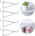 Hotop Pegboard Shelf Hooks, Metal Pegboard Shelf Brackets Kit for Art Craft Room, Kitchen, Office (8 Pieces, 6 Inch)