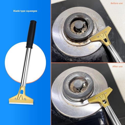 EHDIS 1.5'' and 4'' Glass Scraper Tool, Razor Blade Scraper for Cleaning Windows, Glass, Tiles, Wall, Labels, Floor