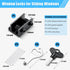 Sliding Window Locks (6 Pack), Adjustable Aluminum Window Stoppers for Up and Down Windows
