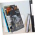 STOBOK 2pcs Transparent Bookends for Desk Organization Acrylic Book Management Stand for Books Magazines Documents