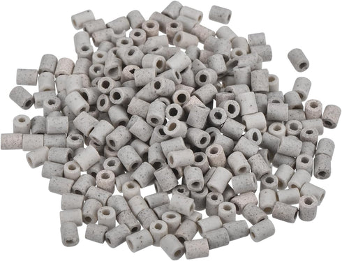 MECCANIXITY 200pcs Ceramic Tube Insulated Electronic Wire Bundle Protection Heat Insulation Tube