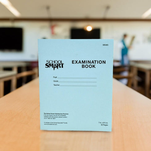 School Smart Examination Blue Book - 32 Pages, 7 x 8-1/2 Inches - Pack of 50