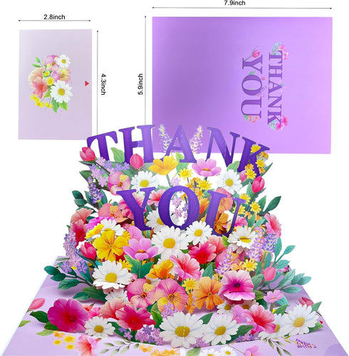 5.97.9Inch Pop Up Cards Flower-Purple,Pop Up Three Dimensional Butterfly As A Birthday Card For Her On Her Birthday