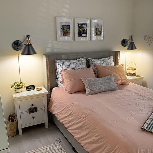 Dimmable Dimmer Room(1 Pack, 1 Bulb TRLIFE Wall Sconce Plug in, Wall Sconce Wall Lights with Plug in Cord and On/Off