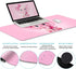 Elephant Mouse Pad Desk Mat Set, Kawaii Gaming Ergonomic Mouse Pad with Wrist Support for Office Supplies