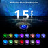 LooEooDoo Star Projector, Galaxy Starry Projection Lamp, Bluetooth Speaker Aurora Lighting with Timer and Remote