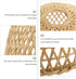 21cm Cabilock Bamboo Woven Lamp Shade, Handmade Weave Lampshade Natural Wicker Chandelier Lamp Cover Boho Lamp Shades