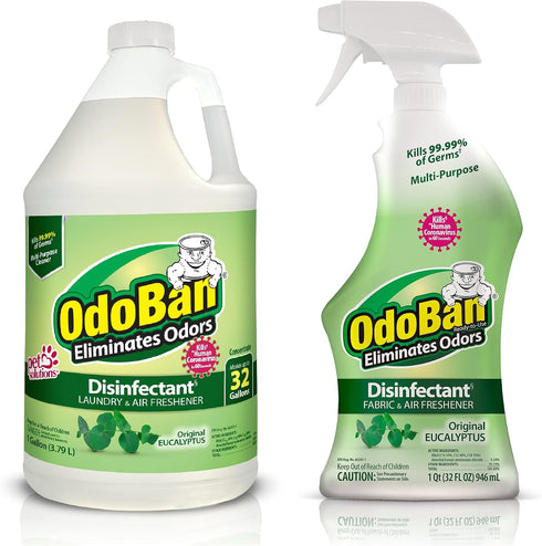 OdoBan Ready-to-Use Disinfectant and Odor Eliminator, Made in the USA, Original Eucalyptus
