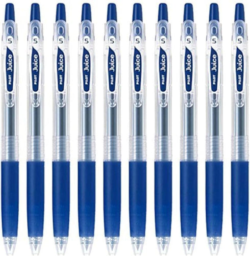 Pilot Juice 0.5mm Gel Ink Ballpoint Pen, Blue Black Ink, Value Set of 10