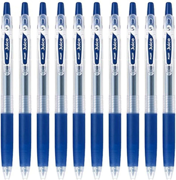 Pilot Juice 0.5mm Gel Ink Ballpoint Pen, Blue Black Ink, Value Set of 10
