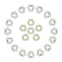 60 Pieces 1/4"-20 Nylon Insert Hex Lock Nuts, Made of 304 Stainless Steel