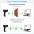 PecuMecu 1D&2D 3-in-1 2.4G PDF417 (TM-10B) Bluetooth Barcode Scanner, Bluetooth & USB Wired & Wireless QR Barcode