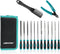 Libraton Needle File Set, 14PCS Diamond and Carbon Steel Files with Wire Cutter, Carry Bag for Soft Metal and Wood