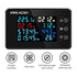 AC Voltmeter Ammeter - AC 50-300V 0-100A Digital Multimeter with Closed Current Transformer, 8 In 1