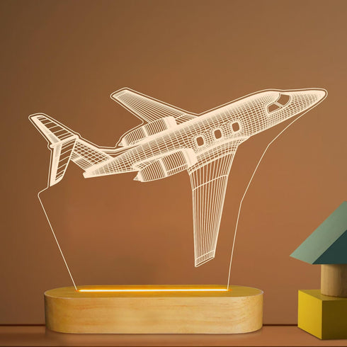 3D Illusion Airplane Night Light for Pilot Gift, Unique Aviation Gifts for