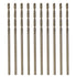 10pcs M35 High Speed Steel Cobalt Jobber Drill Bits 1.3mm / 0.051" HSS Twist Tool for Stainless Steel Copper Wood