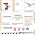 1/16 50M/165FT (50M, 165FT, 80) Wire Rope Kit,String Light Hanging Kit , Outdoor Light Guide Wire, Vinyl Coated