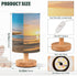 Summer Sunset Bedside Lamp Starfish Shells Beach Table Lamp for Bedroom LED Nightstand Lamp Shade USB Ports Wood Base