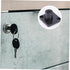 2 Mailbox 19mm 32mm Vaguelly Office File Cabinet Cam Lock with Keys, Zinc Alloy and Drawer Lock, Black Diameter Length