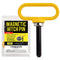 Yellow Magnetic Lawn Mower Trailer Hitch Pins, Ultra Strong Neodymium Magnet Pin for One Handed Hook On & Off
