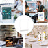 WAEFNO 10 Pack 8.5 11, Acrylic Sign Stand X Vertical T-Shape Clear Plastic Display, Double-Sided Clear Table Top Sign