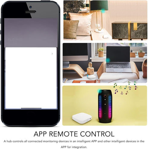 TOPINCN WiFi Gateway Keyless Entry Door Lock Remote Control Lock App Smart Door Lock WiFi Bridge for ZigBee