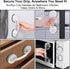 2 Pack Glass Door Handle, Suction Cup Handle for Bathroom Sliding Door, Glass, Mirror, Cabinet, Strong Vacuum Removable