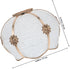 E27 4.2cm Cabilock Plastic Lampshade with Iron Frame Edge, Small Ceiling Light Cover, Boho Pendant Lamp Shade