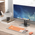 Beego Ergonomic Computer Keyboard Stand - Clear Acrylic Keyboard Riser Tilted Keyboard Holder Keyboard Tray with Orange