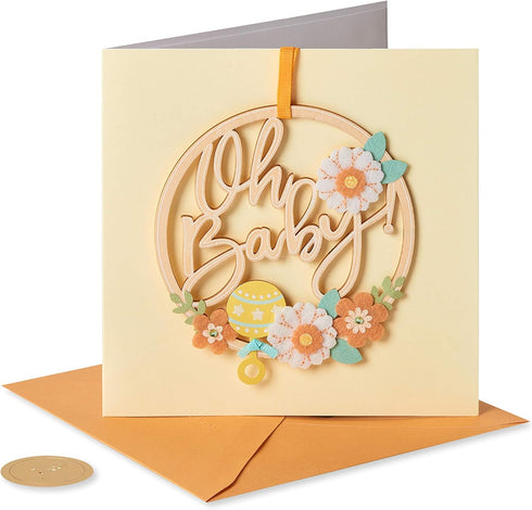 Sweet Welcome New Baby Card - Oh Baby!
