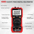 Digital Multimeter Tester, TRMS 4000 Counts Volt Meter Auto-Ranging Fast Tester, Measures Voltage Current Resistance Diodes Continuity Capacitance Frequency Live Wire Temperature with NCV by Beaquicy