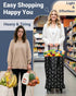 HOSDZOU Rolling Shopping Bag, Small Shopping Cart with Wheels,Collapsible Portable Waterproof Tote for Market & Grocery