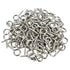 100pcs Small Screw Eye Shape Hanging Screw Hooks, 1" Lag Thread Self-Tapping Eyebolt Ring