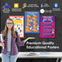 NewEights Bible Knowledge Series - 5 Learning Posters (6-Pack) for Home Schooling, Educational Charts