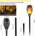12 Pack 12 IP65 EOYIZW Solar Torch Light with Flickering Flame, LEDs Solar Lights Outdoor, Waterproof Tiki Torches