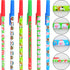 Sunshane 24 Pieces Christmas Stick Pens Set, Holiday Ballpoint Pens for Christmas Home Decor Party Gift