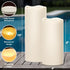 (4"x8" 4"x10" Set 2) Solar Candles Outdoor Waterproof, Outdoor Candles with Sensor Timer Waterproof Flameless Candles