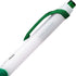 Pentel GlideWrite Ballpoint Pen with TechniFlo Ink, 1.0mm Medium Line, Green Ink, Pack of 12