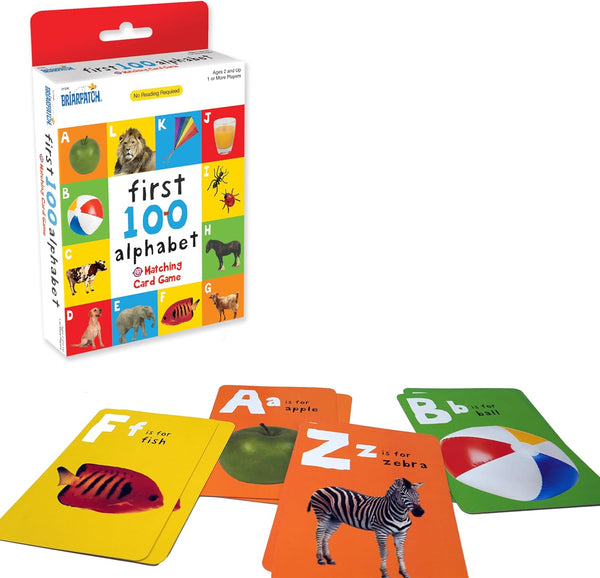 Briarpatch First 100 Alphabet Matching Card Game - Educational Fun for Ages 2+