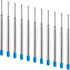HeTaoCat Blue Ink Refill Pack of 5, Replaceable Medium Point Ballpoint Pen Refills (Blue)